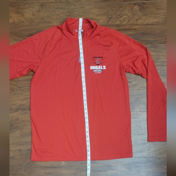 Los Angeles Angels Baseball MLB Men's Red Size L Under Armour 1/2 Zip Pullover - Picture 11 of 11